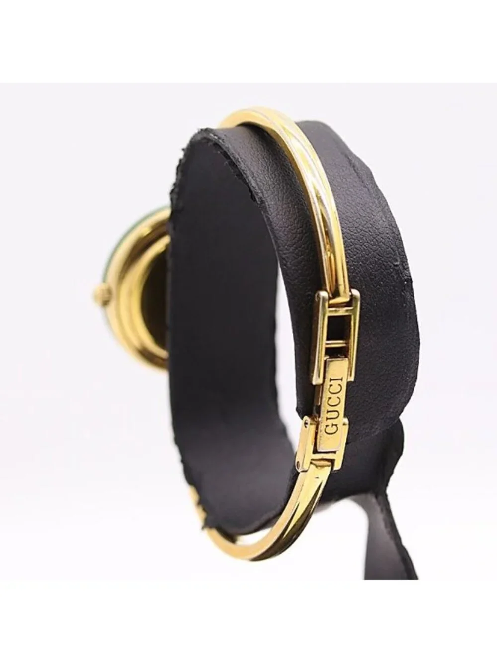 Gucci Change Bezel White Dial Bangle Watch